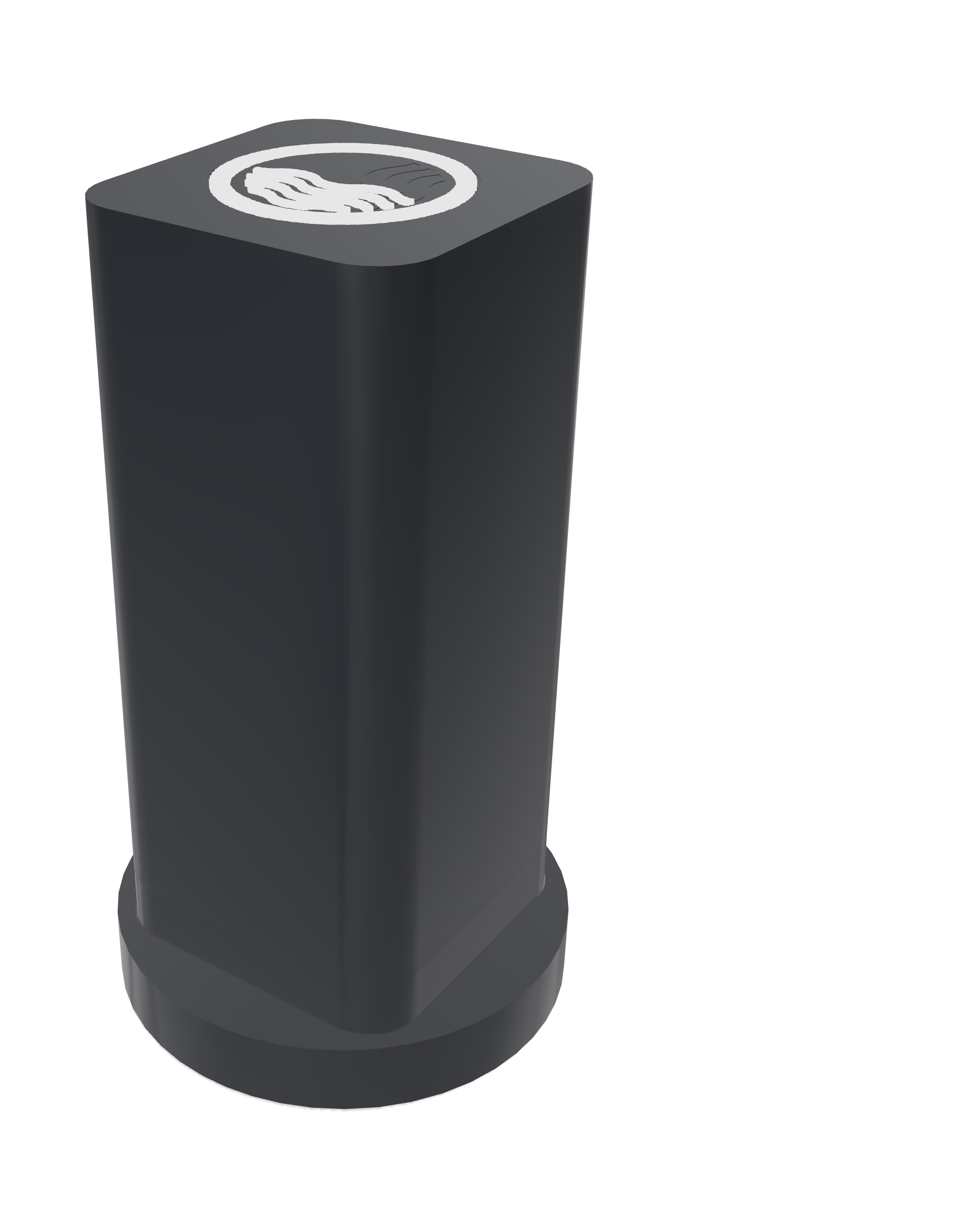 Sensor SAFEBOAT VIB com a marca gravada na tampa
